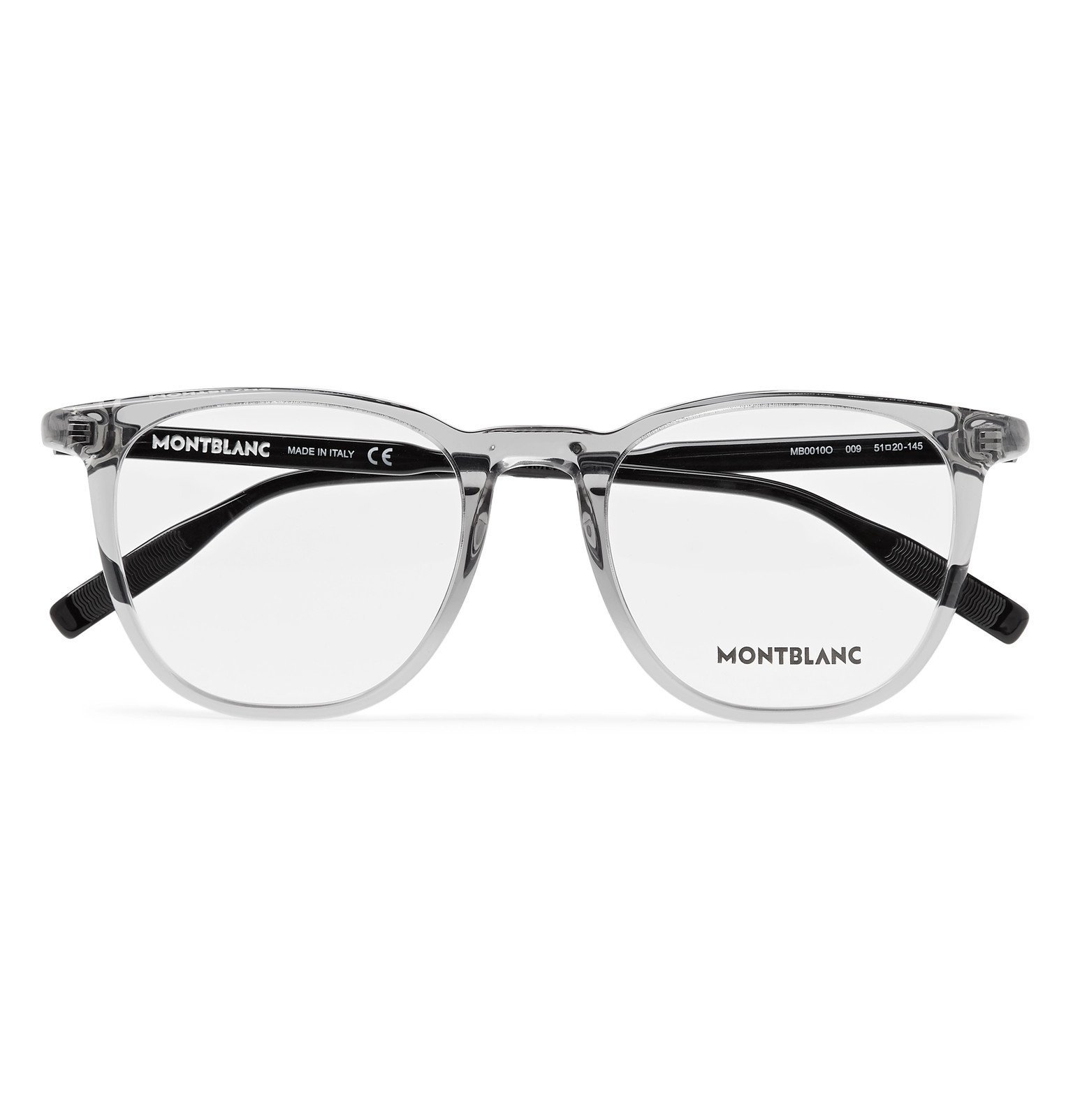 Montblanc SquareFrame Acetate Optical Glasses Gray Montblanc