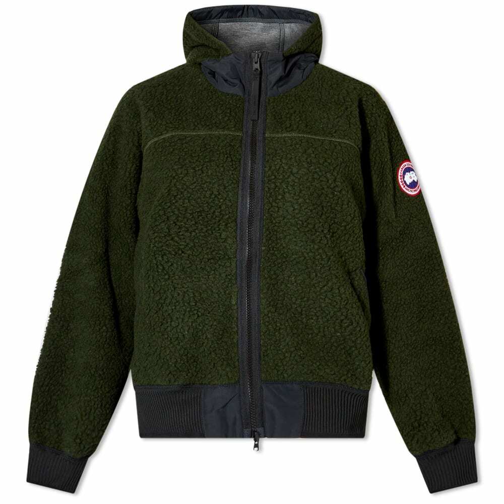 Canada Goose Women's Simcoe Fleece Hoody in Dark Sage Canada Goose