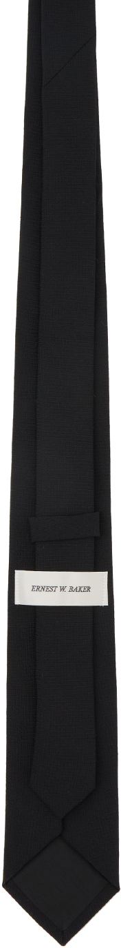 Ernest W. Baker Black Heart Embroidered Tie Ernest W. Baker