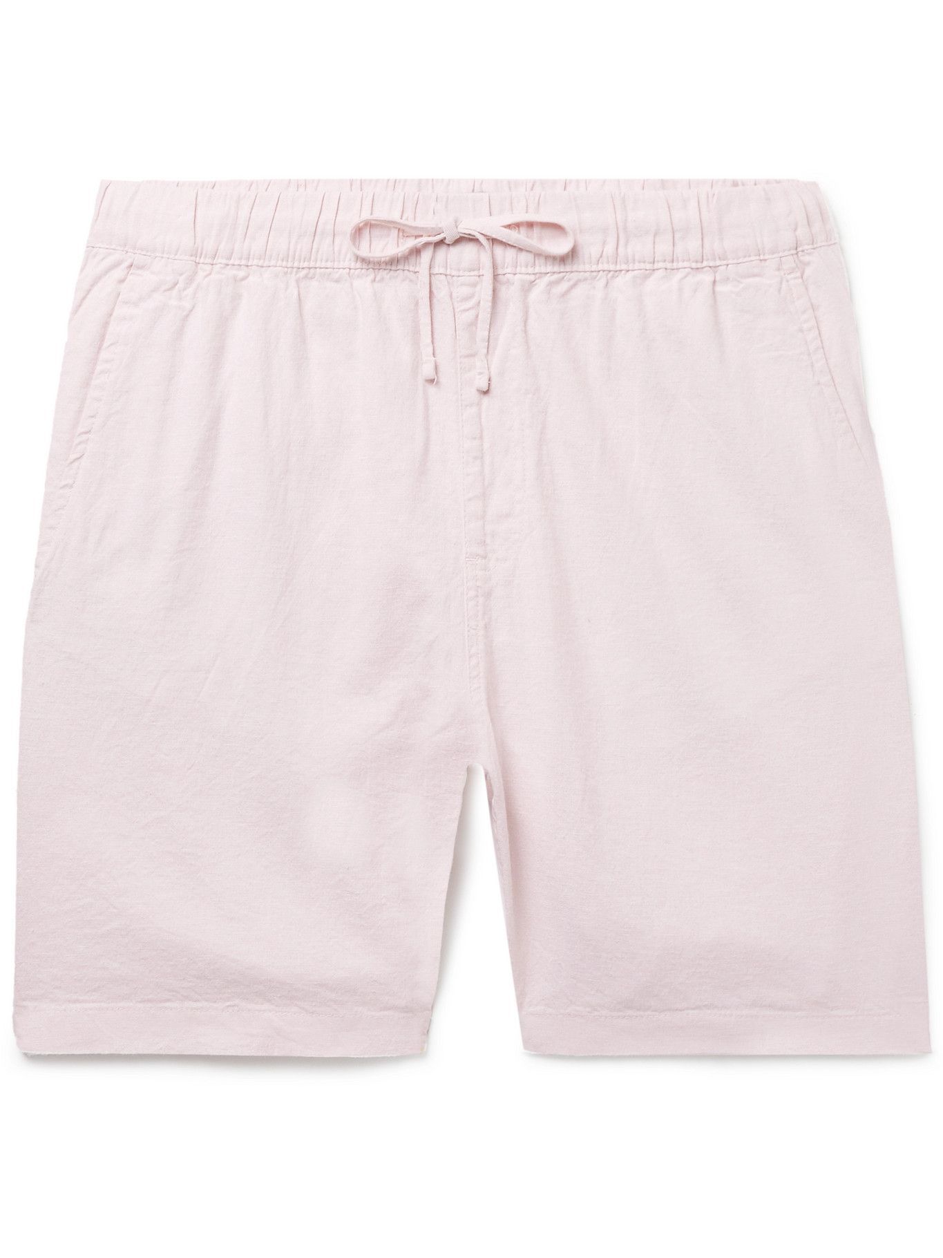 Onia - Linen-Blend Drawstring Shorts - Pink Onia