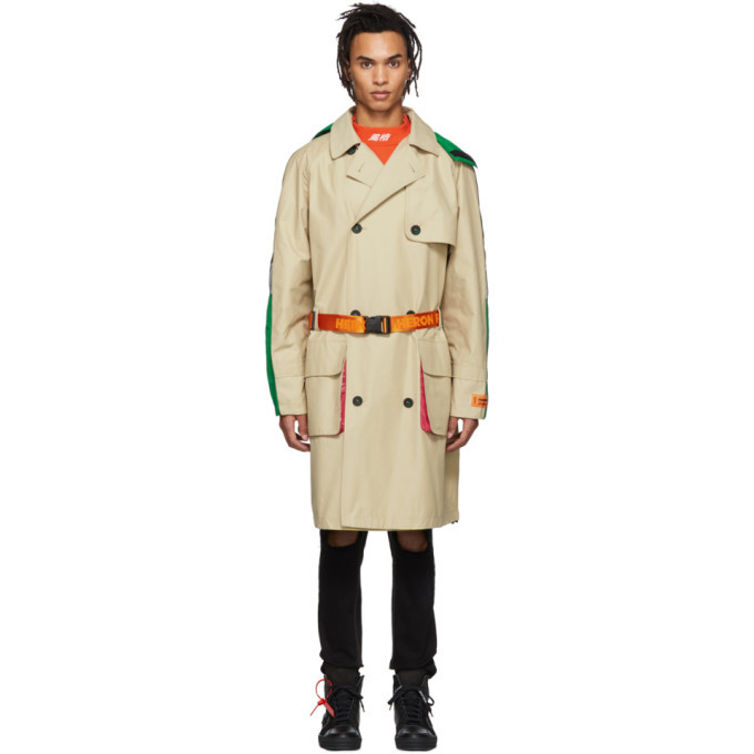 heron preston trench coat