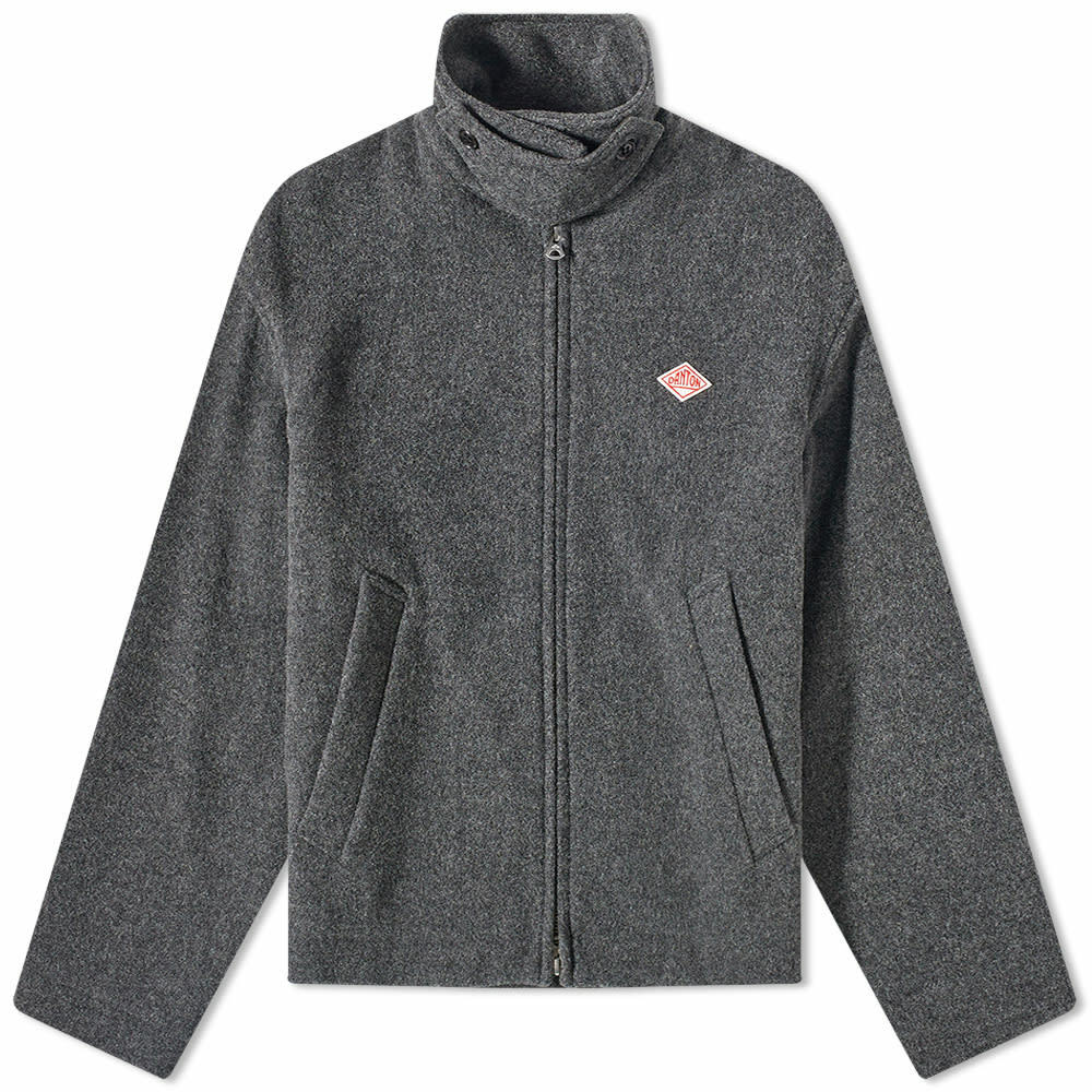 Danton Men's Wool Zip Jacket in Grey Danton