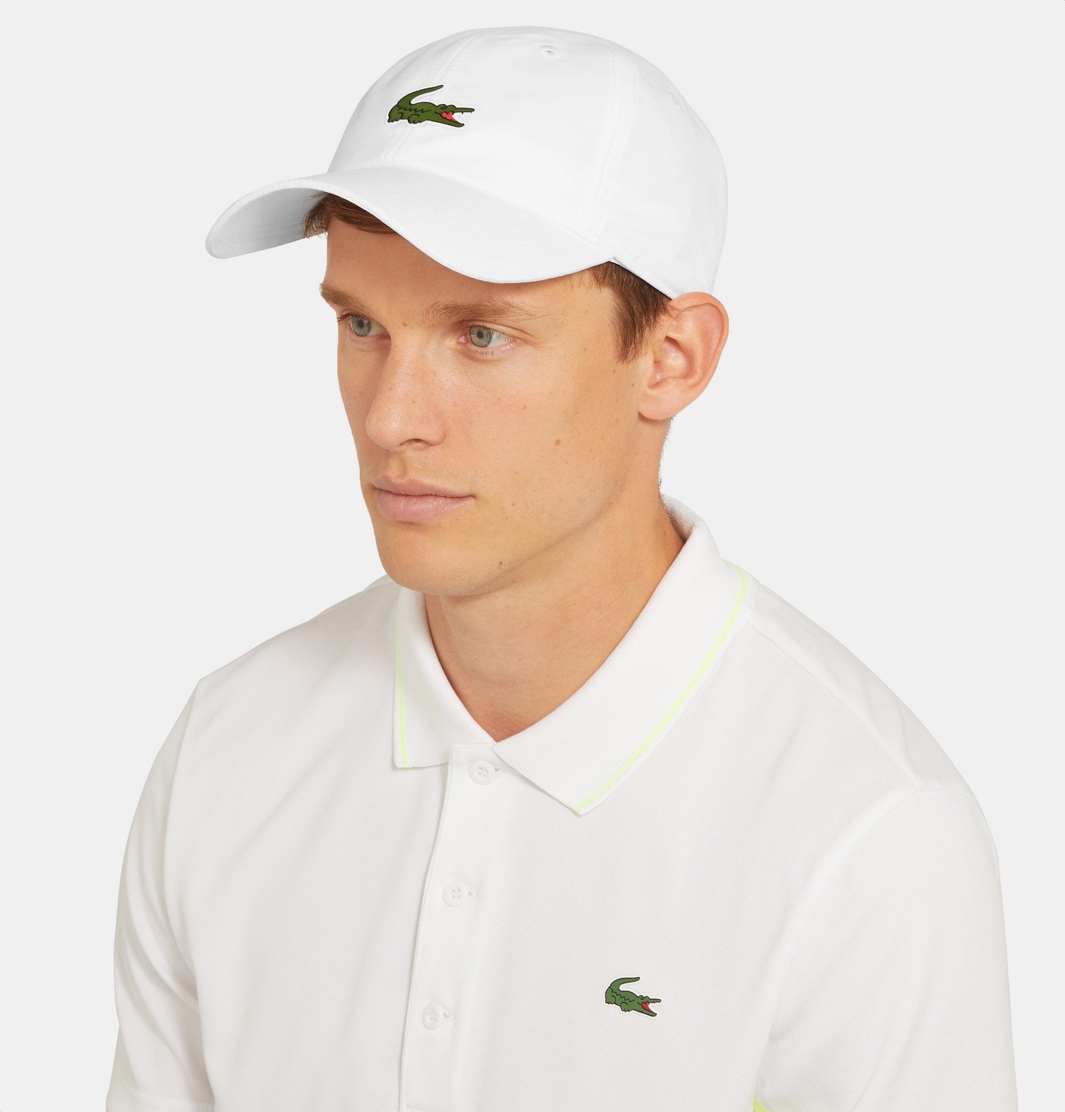 lacoste tennis cap white