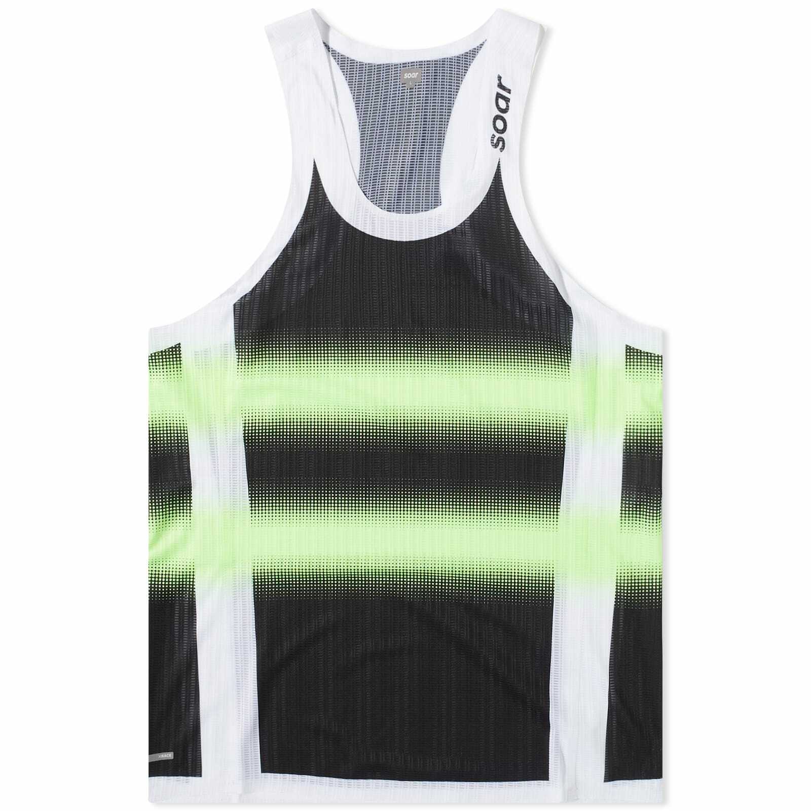 SOAR Men's Race Vest in Black/Green Soar Running