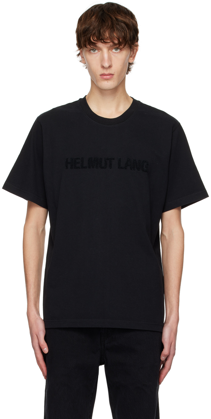 Photo: Helmut Lang Black Flocked T-Shirt