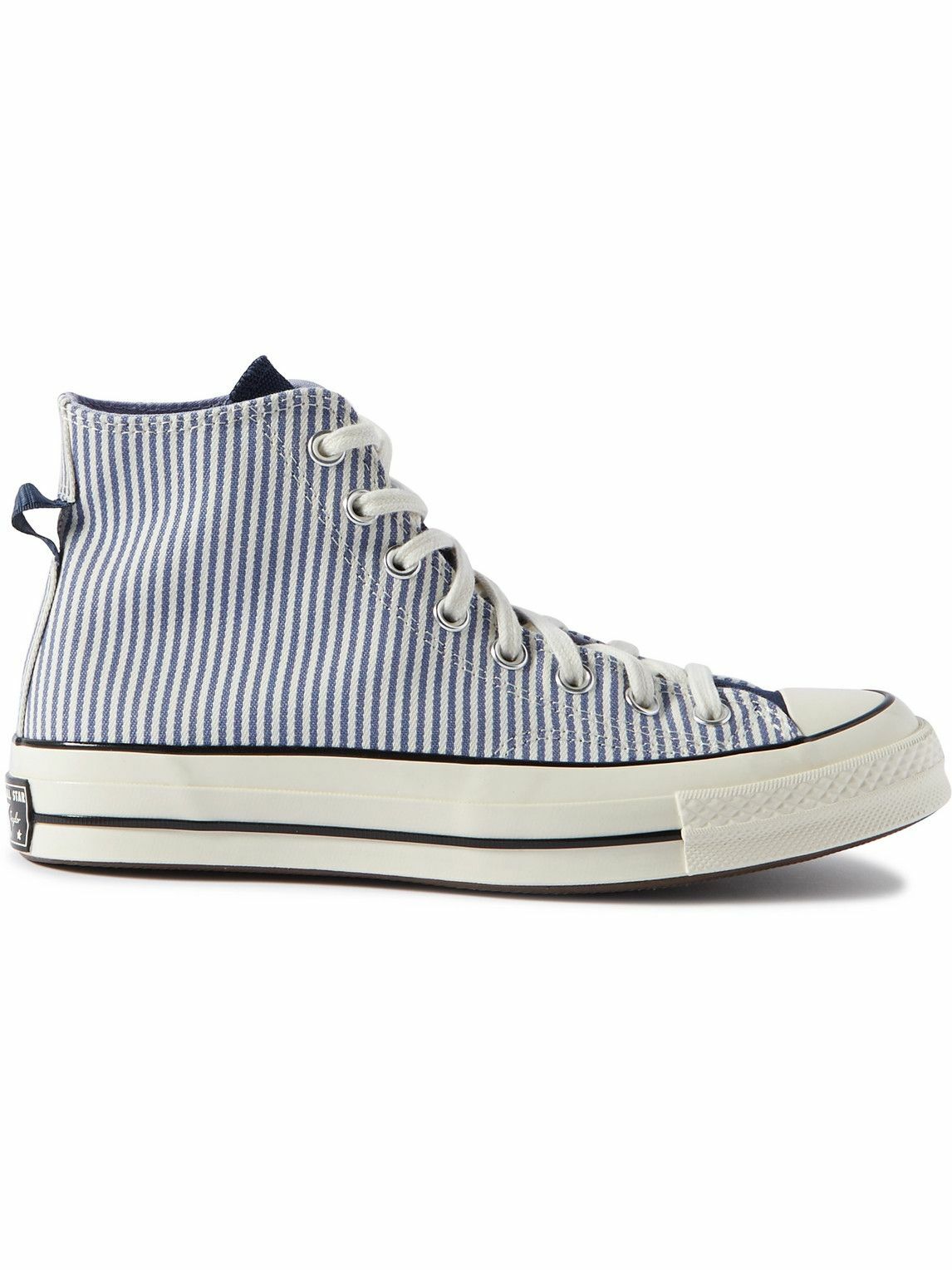 Converse Chuck 70 Striped Canvas HighTop Sneakers Blue Converse