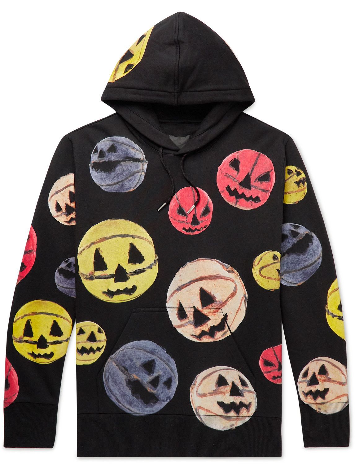 Givenchy - Josh Smith Printed Cotton-Jersey Hoodie - Black Givenchy