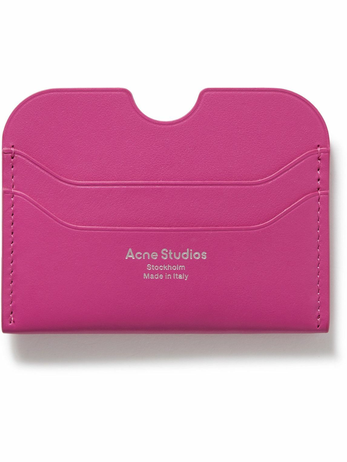 Photo: Acne Studios - Logo-Print Leather Cardholder