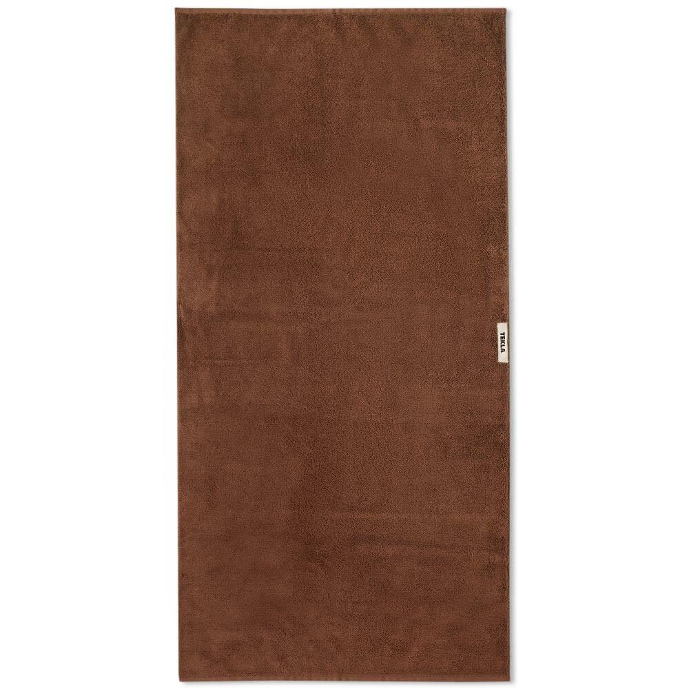 Tekla Fabrics Organic Terry Bath Towel in Kodiak Brown Tekla Fabrics