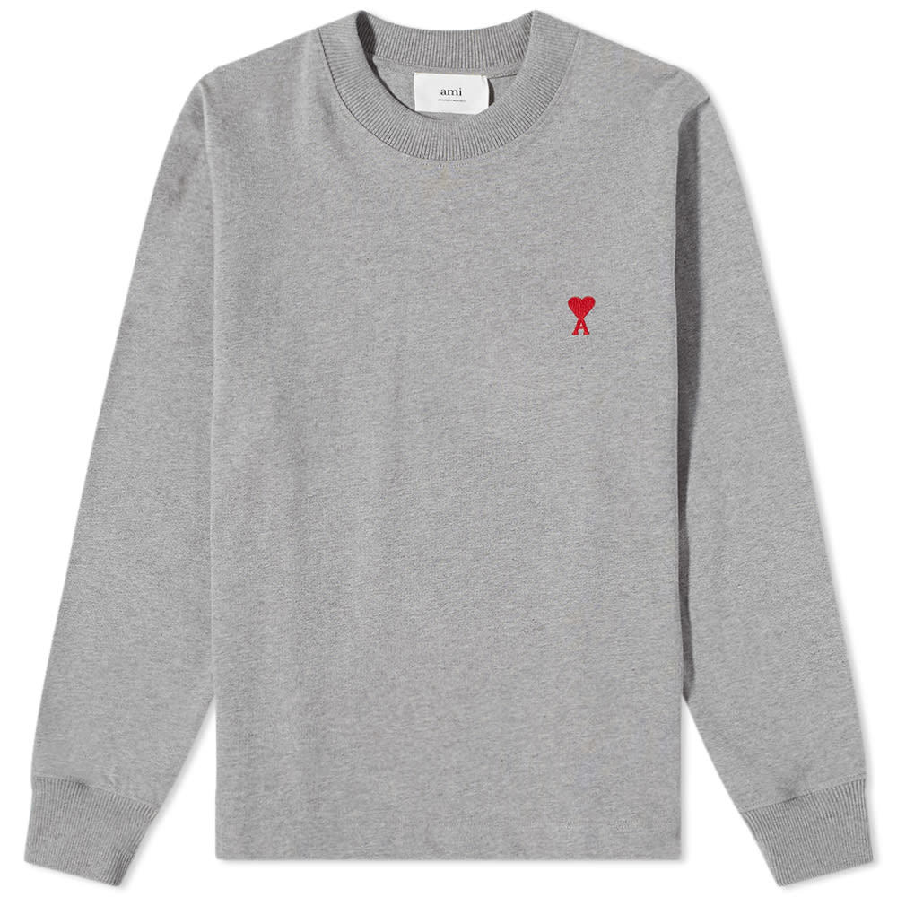 AMI Long Sleeve Small A Heart Tee AMI
