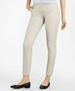 Brooks Brothers Women's Flat-Front Stretch Advantage Chino Pants | Stone