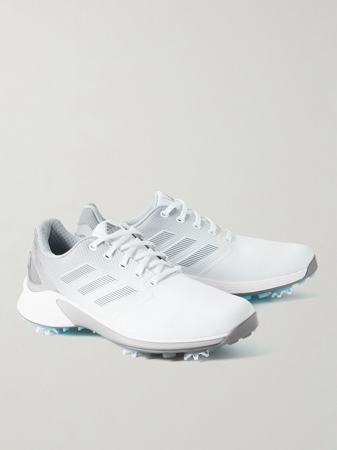 adidas Golf ZG21 RubberTrimmed Sprintskin Golf Sneakers White