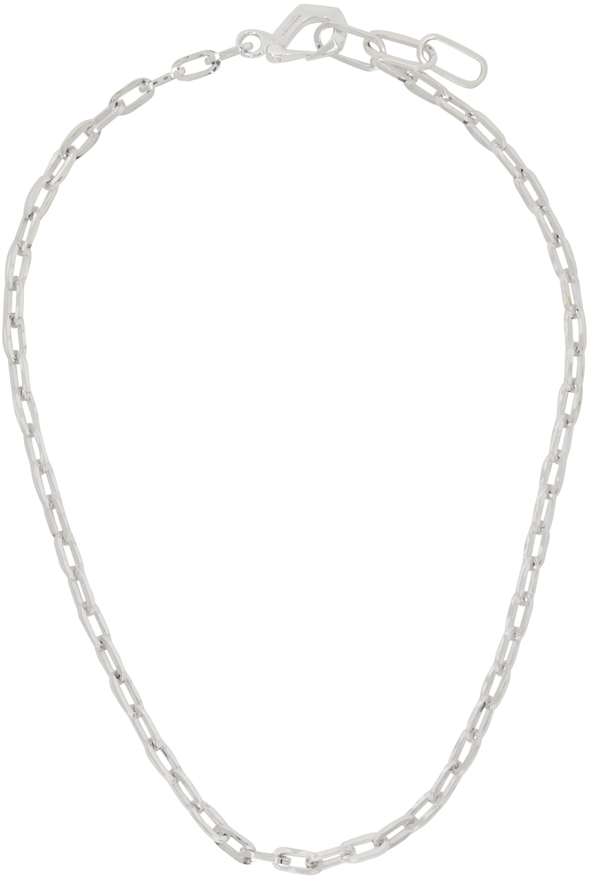 Bottega Veneta Silver Facet Necklace Bottega Veneta