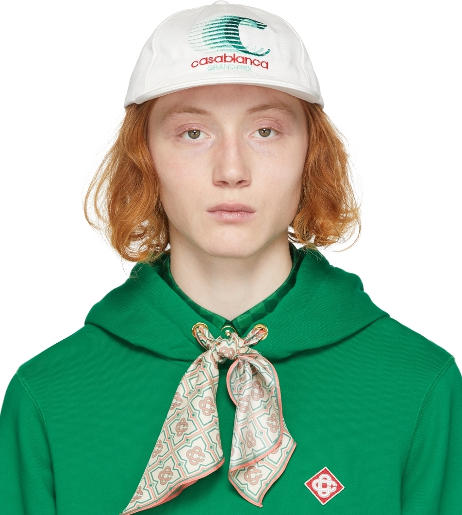 Casablanca White Grand Prix Cap Casablanca