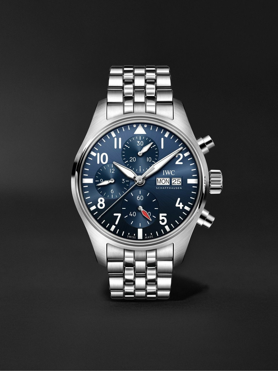 Photo: IWC Schaffhausen - Pilot's Automatic Chronograph 41mm Stainless Steel Watch, Ref. No. IW388102