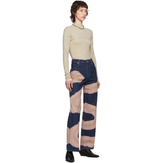 Eckhaus Latta Blue Wide-Leg Chemtrail 