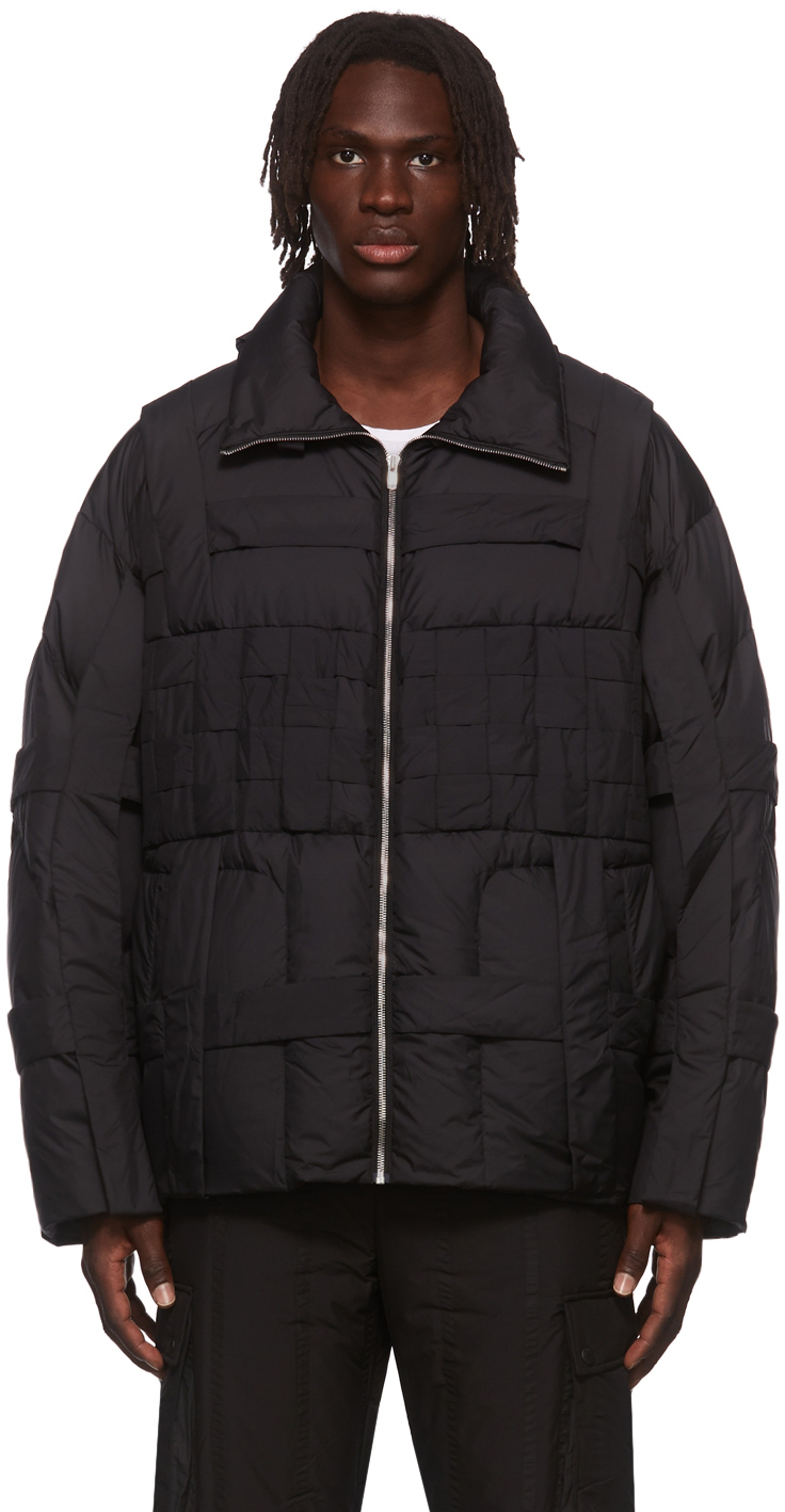 Chen Peng Black Armor Down Jacket Chen Peng