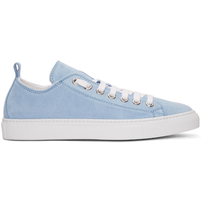 Dsquared2 Blue Suede Sneakers Dsquared2