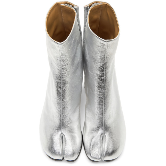 metallic tabi boots