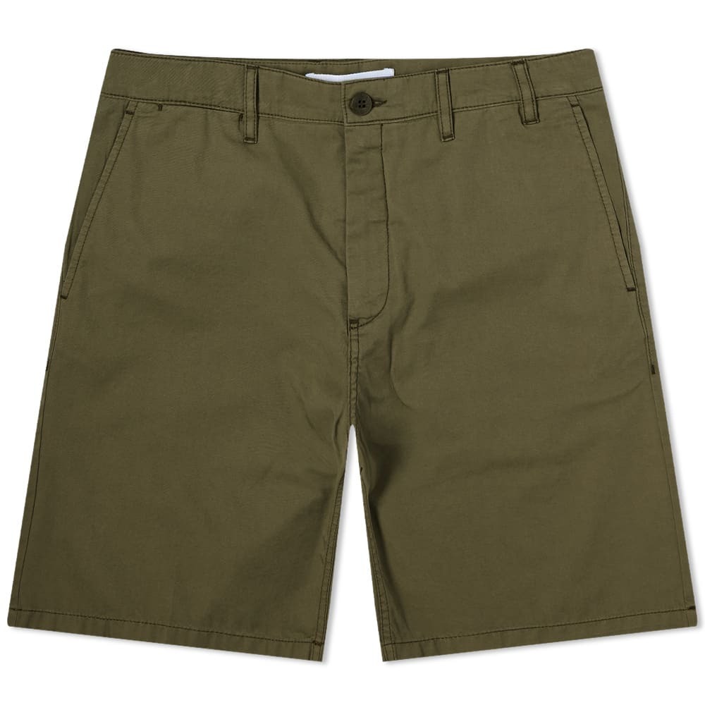 Norse Projects Men's Aros Light Twill Short in Ivy Green Norse Projects