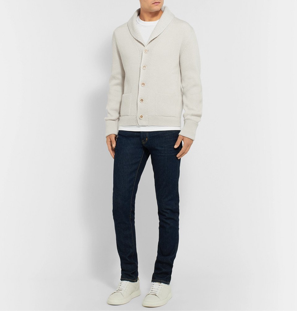 TOM FORD - Shawl-Collar Cashmere Cardigan - Ecru TOM FORD