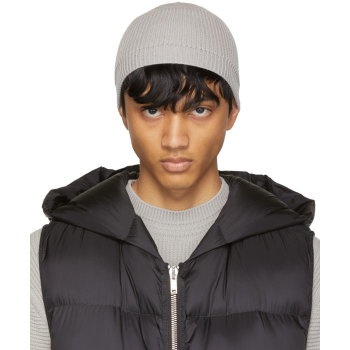 Rick Owens Grey Small Fisherman Beanie Rick Owens