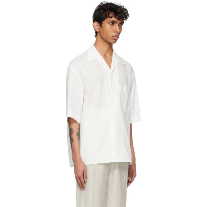 Lemaire White Cotton Short Sleeve Shirt Lemaire