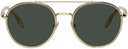 Burberry Gold & Green Round Sunglasses