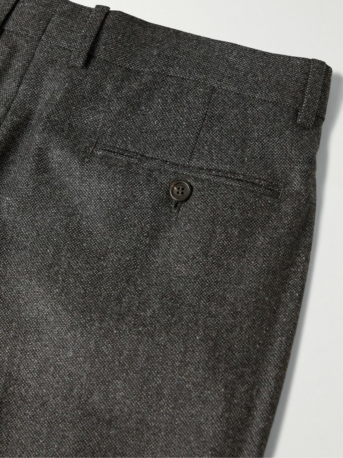 Dunhill - Mayfair Slim-Fit Wool-Flannel Trousers - Gray Dunhill