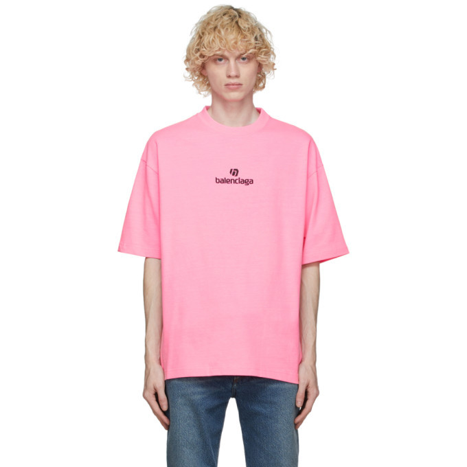 Balenciaga Pink Sponsor T-Shirt Balenciaga