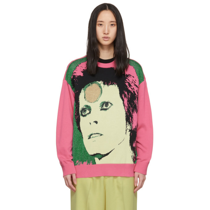 Undercover Pink David Bowie Sweater Undercover