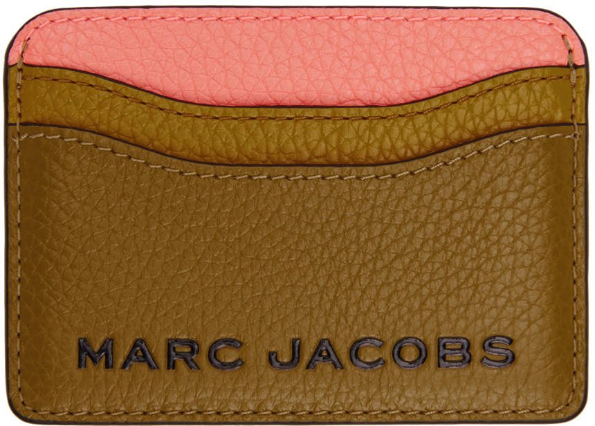 Photo: Marc Jacobs Khaki & Pink 'The Bold Colorblock' Card Holder