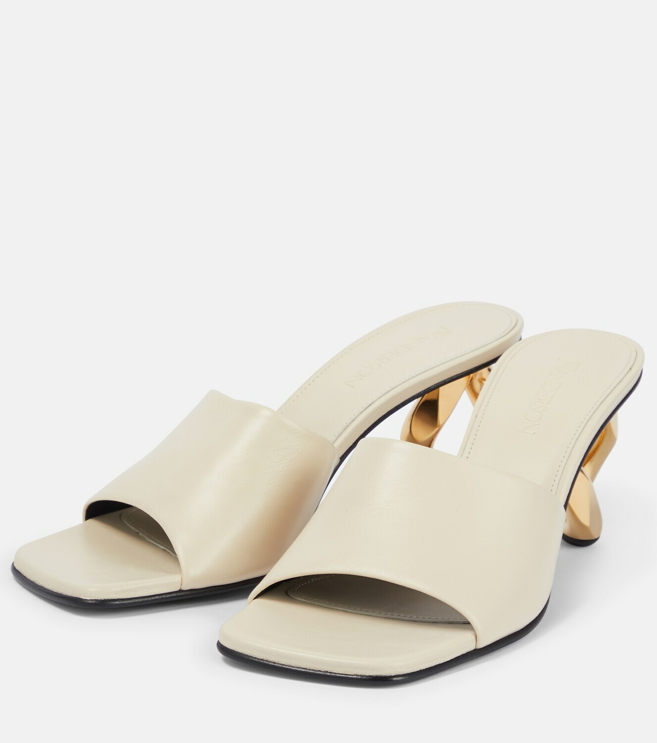 JW Anderson - Chain-heel leather sandals JW Anderson