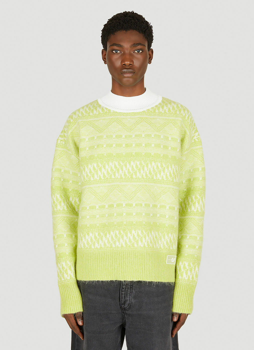 Ari Acid Sweater in Green Eytys