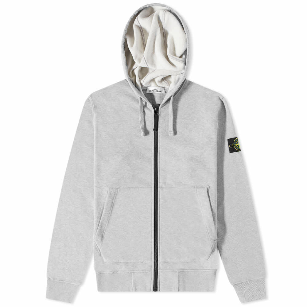 Stone Island Brushed Cotton Full Zip Hoody Stone Island