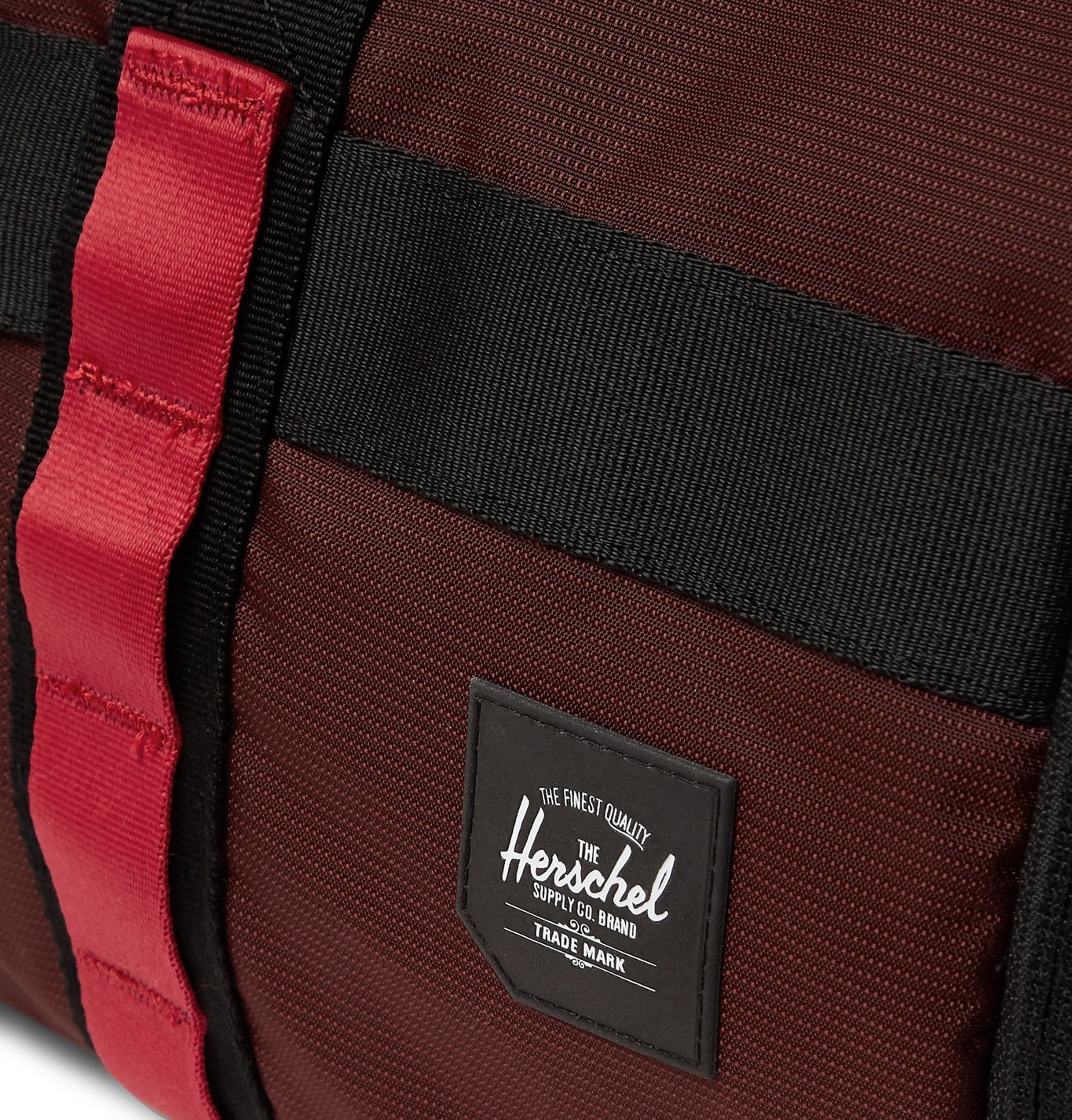 Herschel Supply Co Sutton Nailhead DobbyNylon Duffle Bag Burgundy