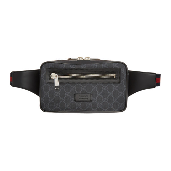 Black GG Supreme Belt Bag Gucci