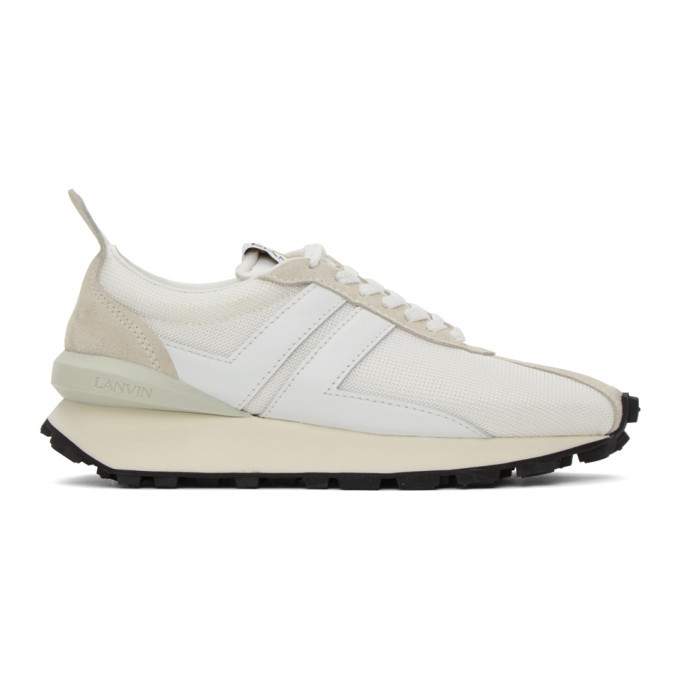 Lanvin White Mesh Bumper Sneakers Lanvin