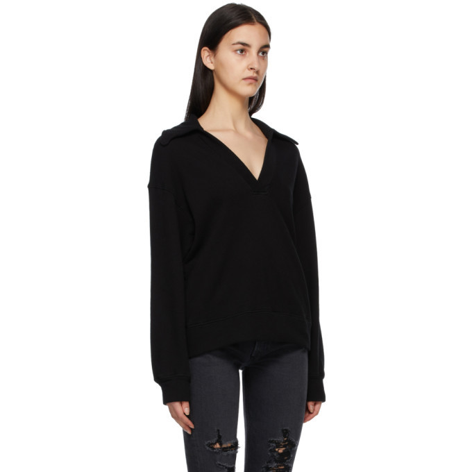 citizens of humanity rosalia polo collar sweatshirt