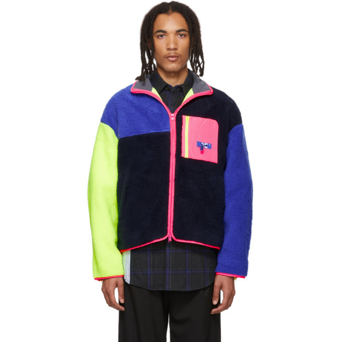 ADER error Multicolored Fleece Trance Jacket ADER error