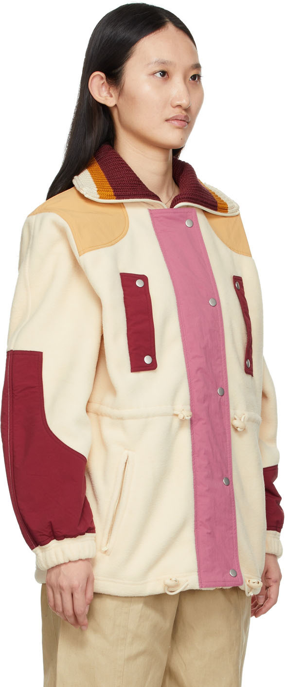 Isabel Marant Etoile Multicolor Montana Fleece Patch Jacket
