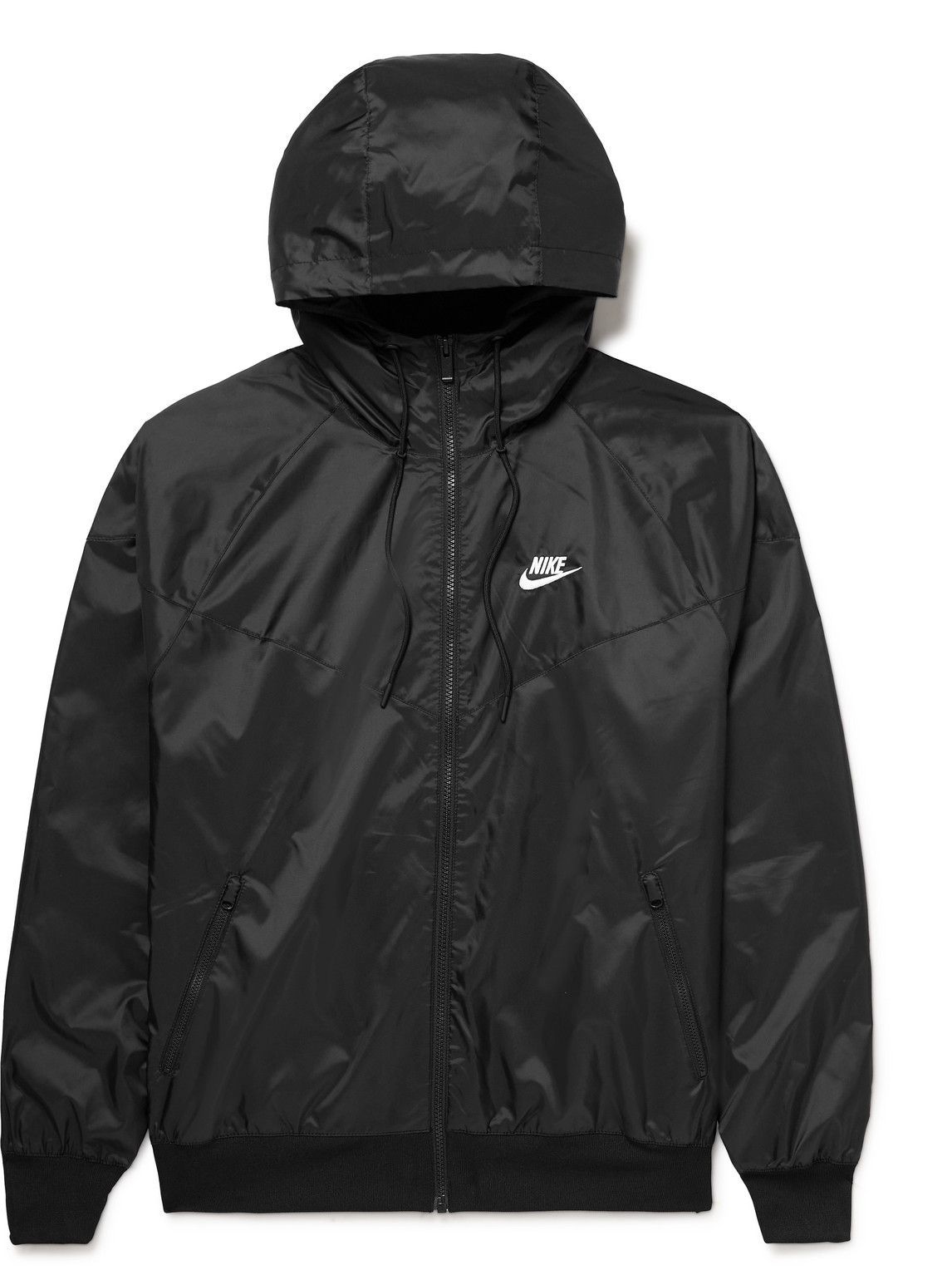 Nike - NSW Windrunner Logo-Embroidered Recycled Shell Hooded Jacket ...