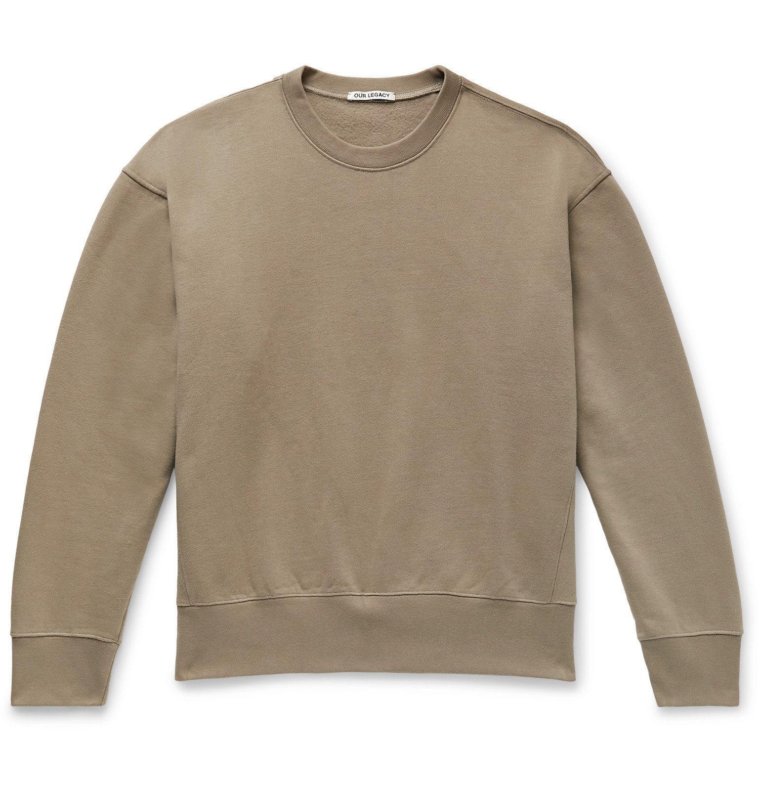 Our Legacy - Fleece-Back Cotton-Blend Jersey Sweatshirt - Brown Our Legacy