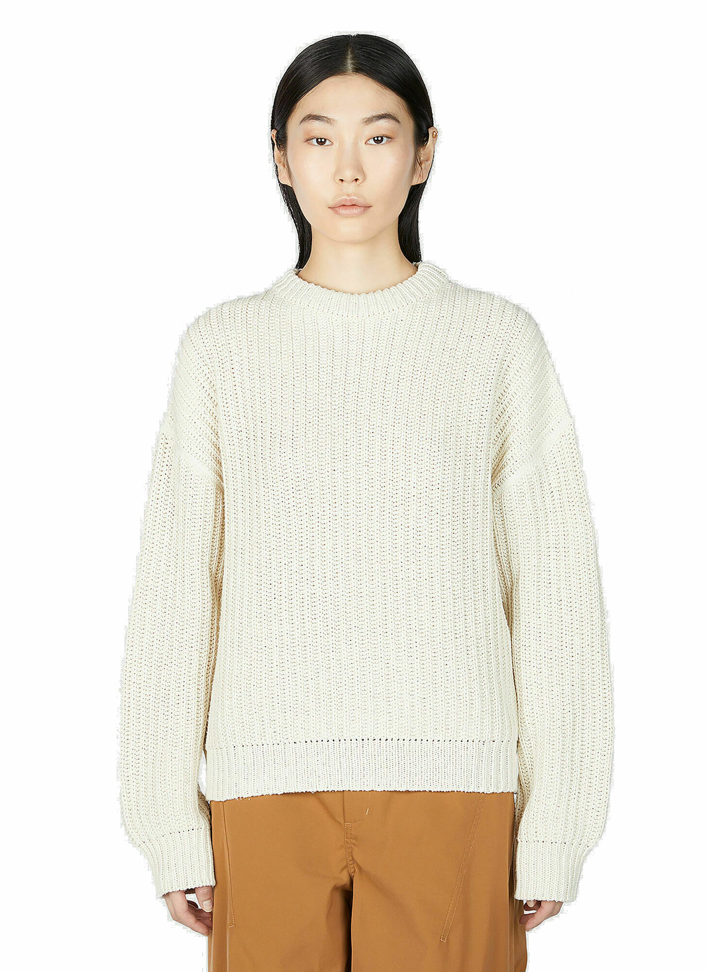 Our Legacy - Sonar Crewneck Sweater in Beige Our Legacy