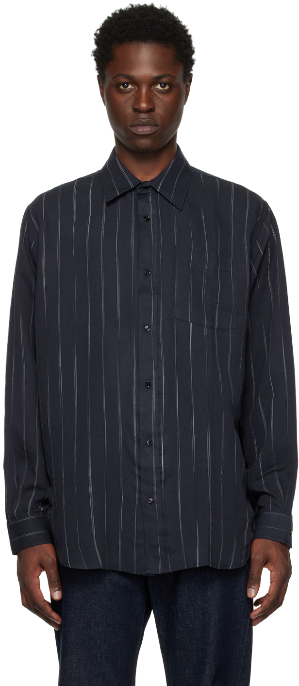 Schnayderman's Navy Non-Binary Stripe Shirt