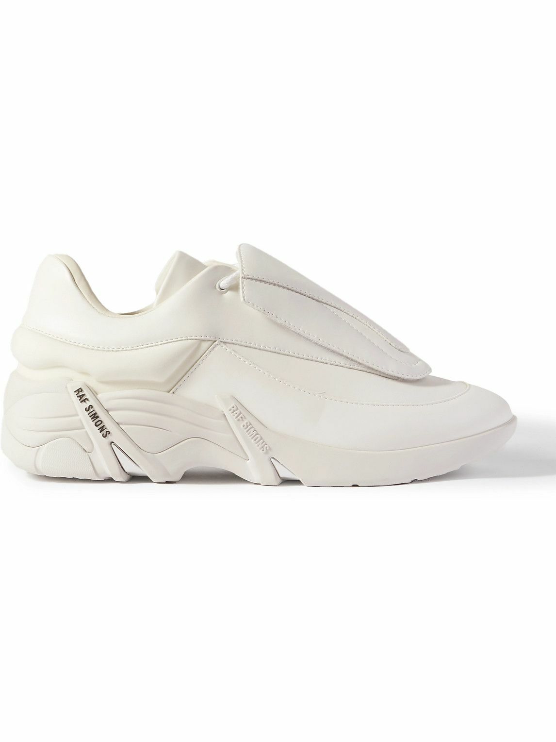 Raf Simons - Antei Faux Leather and Leather Sneakers - White Raf Simons