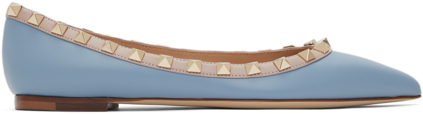 blue valentino flats