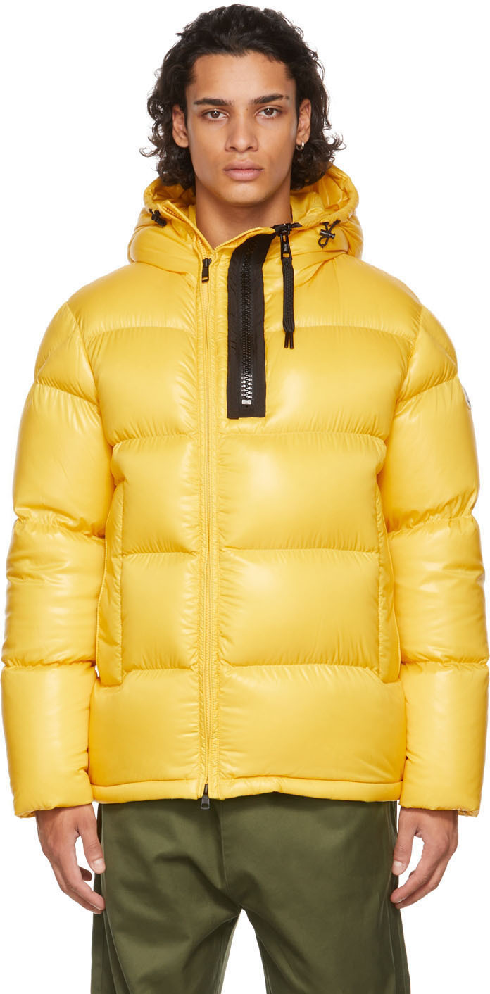 moncler yellow coat