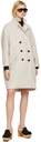 Isabel Marant Etoile Taupe & Off-White Wool Cilika Coat