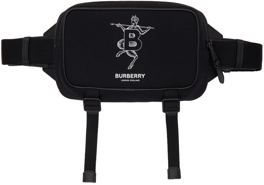 Burberry Black Mythical Alphabet 'B' Faun West Bum Bag Burberry